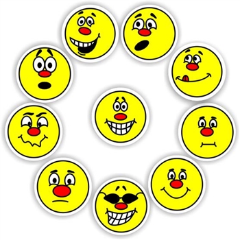 Afrikaans Teacher Stickers A0002 – Yellow Faces