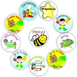 140 Afrikaans Stickers | Cute bees, beavers & plane-Fantasties