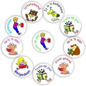 140 Afrikaans Stickers | Reading & Books. Uitstekend