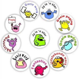 140 Afrikaans Stickers | Monsters : Jy is n’ ster