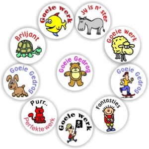 140 Afrikaans Sickers- | Pirate, Donkey, Sheep & kids: Goeie werk