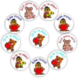 140 Afrikaans Stickers | Teddy bears : Baie mooi