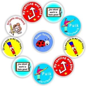 140 Afrikaans Stickers | Pencils, Bug : Spelling & Skryf, Briljante skryfwerk
