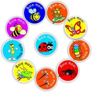 140 Afrikaans Stickers | Insects: Bees-Bees-Butterflies-Baie mooi