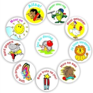 140 Afrikaans Stickers | Hedgehog, hipp, lion, fish : Aitsa