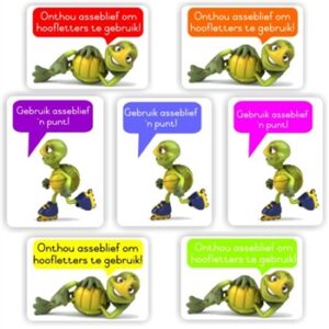 87 Afrikaans Sickers | Tortoise : Use punctuation