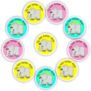 140 Afrikaans Stickers | Elephants : Jy kan beter doen