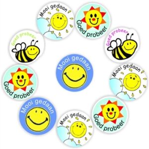 140 Afrikaans Stickers | Sun, Star, Smilies : Goed Probeer