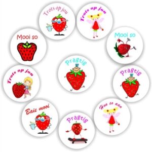 140 Afrikaans Stickers | Strawberries :Trots op jou