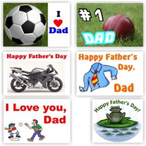 18 Fathers Day stickers | I love you , Dad