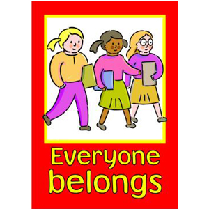 Everyone Belongs Poster — Illustrated