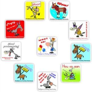 48 Afrikaans Large Teachers Reward stickers | Donkeys- in various poses, Awesome work sheet