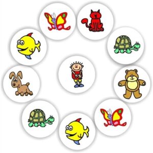 Picture Reward Stickers | Fish, Butterfly, Cat, Tortoise, Teddy & Dog