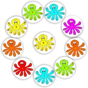 Octopus Reward Stickers | Rainbow Octopuses
