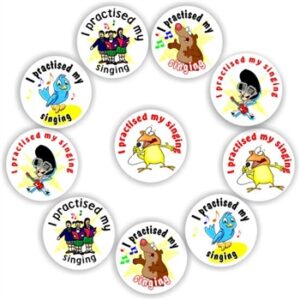 140 Music Stickers | Choir, Rock star & kids singing : I practised my singing today