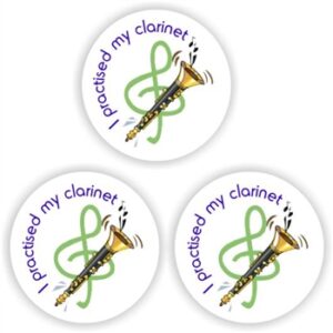 140 Music stickers | Clarinet : I practised my clarinet