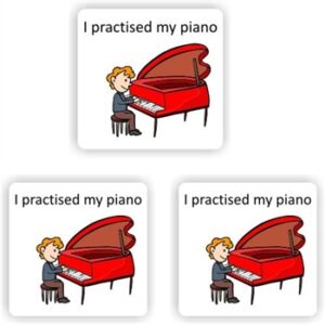 140 Music Stickers | Piano Reward Motivation Stickers Teachers