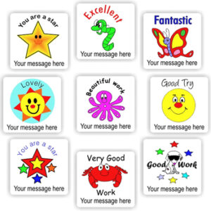 Personalised Reward Stickers — Star & Friends, Sheet of 140