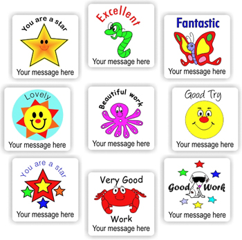 Personalised Teacher Stickers N0004 – 140 Personalised Stickers-Animals