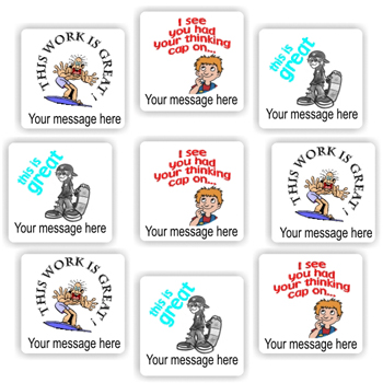 Personalised Teacher Stickers N0011 – 140 Personalised Stickers- Boys