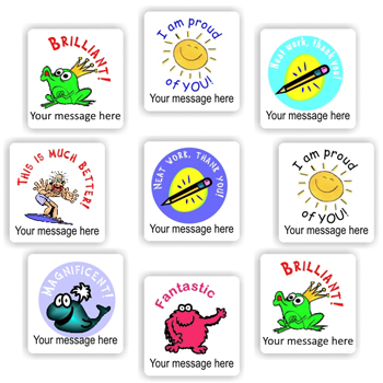 Personalised Teacher Stickers N0085 – 140 Personalised Stickers-Brilliant!