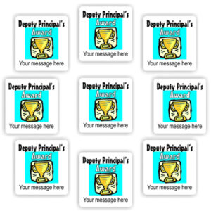 140 Personalised Stickers | Gold Trophy : Deputy Principal’s Award
