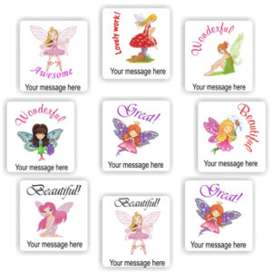 Personalised Fairy Stickers | Winged Fairies & Toadstools : Lovely work!, Wonderful, Beautiful!