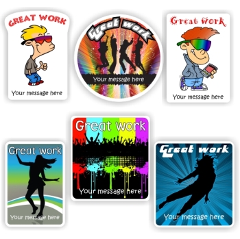 Personalised Teacher Stickers N0107 – 42 Personalised Stickers-Teens