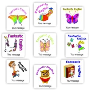Fantastic English Stickers | Butterflies, Bookworms & Reading Owls : Fantastic English