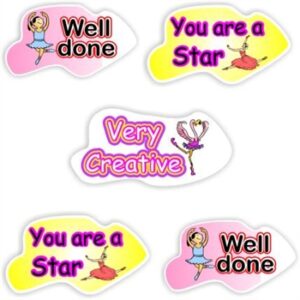 84 Dance Stickers | Ballerinas, Dancing Flamingos: You are a star, Very creative