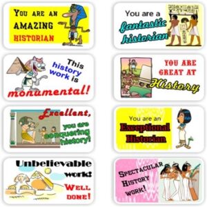 65 Stickers History | Egyptian Pyramids, Hieroglyphics, Monumental work !