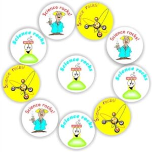 Science Stickers | Scientist, Atom Model & Bunsen Burner : Science rocks!