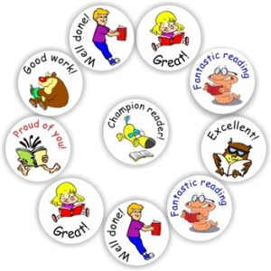 140 Teacher’s reward stickers- Readers,Girls, boys, owl, Fantastic reading, Great!