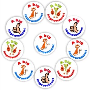 140 Teacher’s reward stickers-Thumbs up -Big improvement