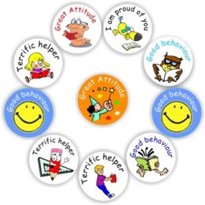 140 Teacher’s reward stickers-Good Behavior, Proud of you