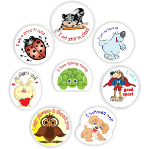 88 Teacher’s reward stickers-Good behavior-Lady bug, Tortoise