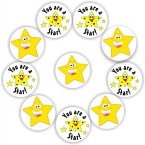 140 Teacher’s reward stickers-Star- You are a star