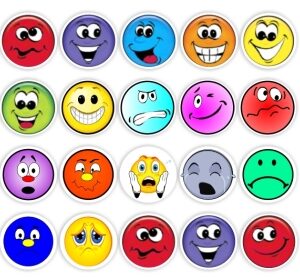 88 Teacher’s reward stickers-Emotions, Smiley & sad faces