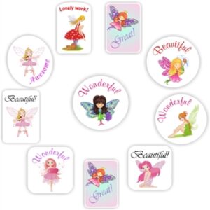140 Teacher’s reward stickers-Fairy stickers -pastel colour, wonderful work