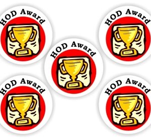 48 Large Stickers | Trophy – HOD Award.