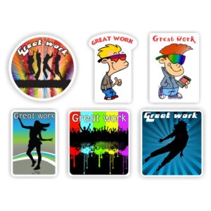 90 Large Teacher Stickers | Teens dancing
