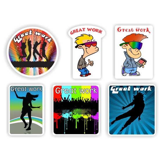 Teacher Reward Stickers S0107 – 90 Large Stickers per sheet. Great work