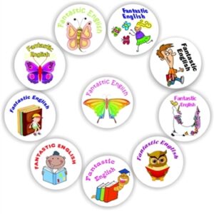 140 Teacher’s reward stickers-Fantastic English-Unicorn, Owl, Bookworm