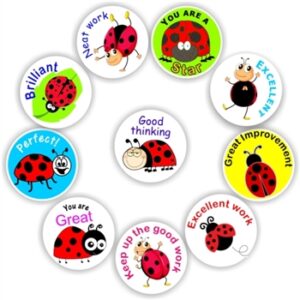 140 Teachers Reward Stickers – Ladbugs-Keep up the good work!