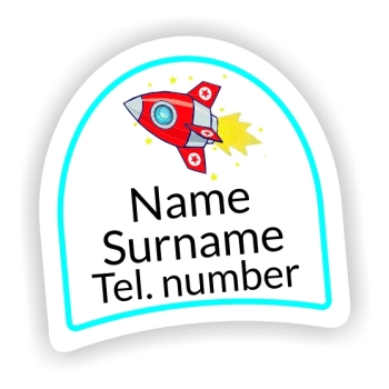 16 Personalised Shoe Labels | Rocket