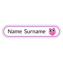 160 Personalised Stationery Labels | Owl