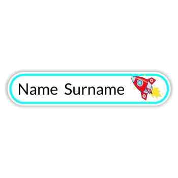 160 Personalised Stationery Labels | Rocket