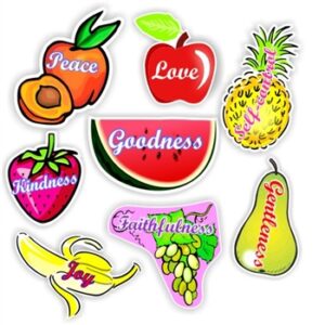 Fruits of the Spirit Stickers — Sheet of 40