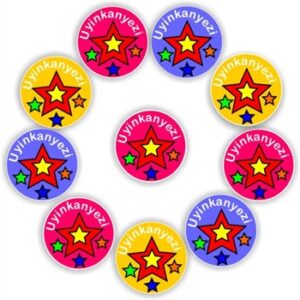 140 Isi-zulu Stickers | Colourful stars to reward -Uyinkanyezi (You are a star! )