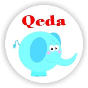 140 Isi-zulu stickers | Blue happ Elephant : Qeda (Complete your work)